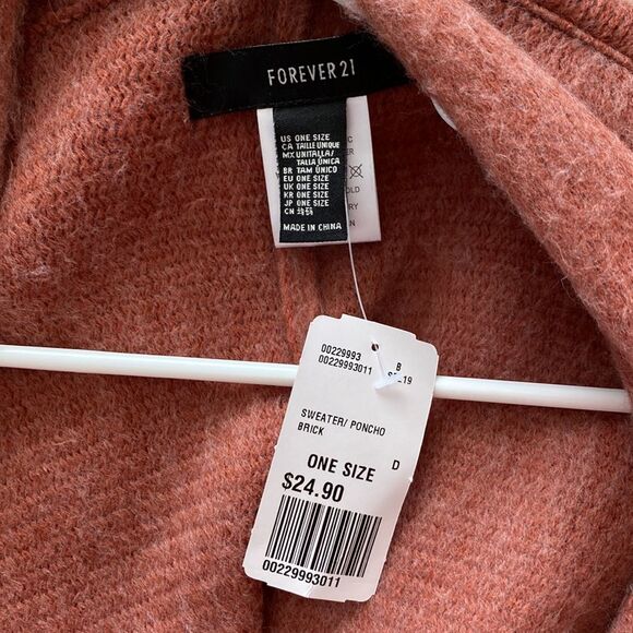 NEW Forever 21 Dusty Rose Shawl - Picture 4 of 4